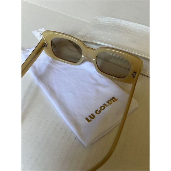 Lu Goldie Coco Sunglasses Yellow/Honey/Beige Great Gift main image 6